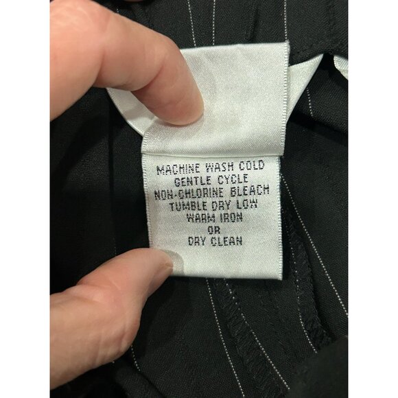 Talbots Petites Pinstriped Classic Straight Leg Dress Pants Size 6 Workwear - Picture 7 of 10